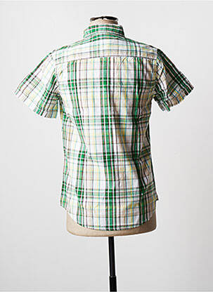 Chemise manches courtes imprimé carreaux vert SCOTT-FOX homme