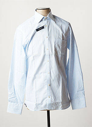 Chemise manches longues imprimé rayures bleu DANIEL HECHTER homme