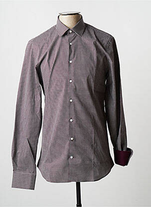 Chemise manches longues manches longues rouge DANIEL HECHTER homme