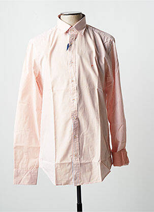 Chemise manches longues imprimé rayures orange DANIEL HECHTER homme