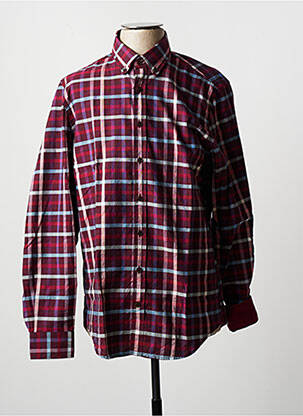 Chemise manches longues manches longues rouge DANIEL HECHTER homme