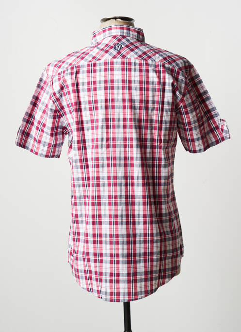 Chemise manches courtes rouge D555 pour homme