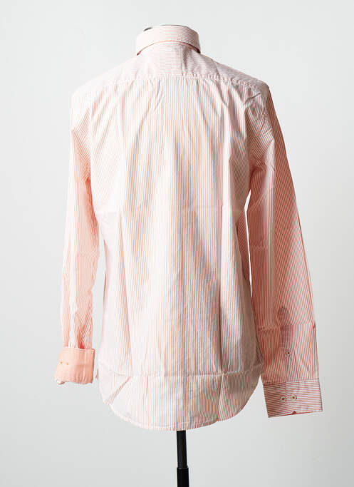 Chemise manches longues orange DANIEL HECHTER pour homme