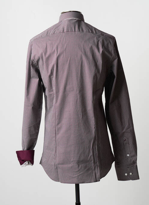 Chemise manches longues rouge DANIEL HECHTER pour homme