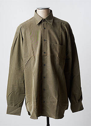 Chemise manches longues poches poitrine vert JUPITER homme