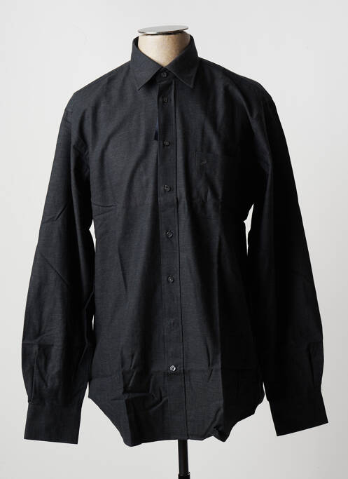 Chemise manches longues poches poitrine gris DANIEL HECHTER homme