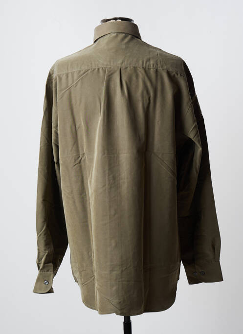 Chemise manches longues vert JUPITER pour homme