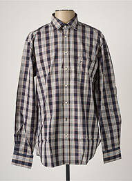 Chemise manches longues manches longues bleu DANIEL HECHTER homme