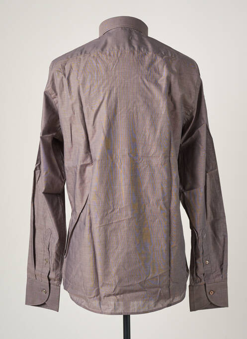 Chemise manches longues marron DANIEL HECHTER homme