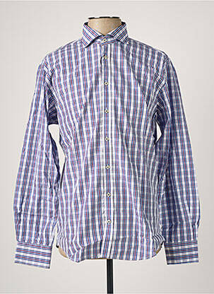 Chemise manches longues manches longues bleu DANIEL HECHTER homme