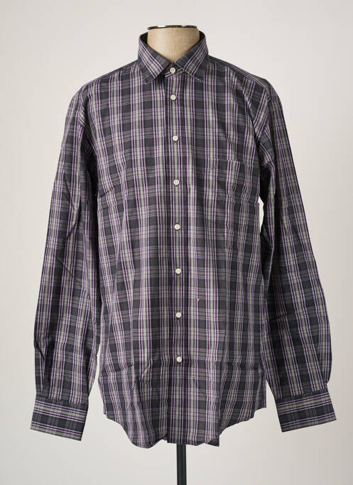 Chemise manches longues manches longues gris DANIEL HECHTER homme