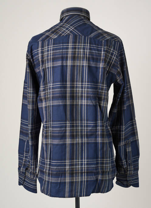 Chemise manches longues bleu DANIEL HECHTER pour homme