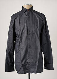 Chemise manches longues imprimé rayures noir DANIEL HECHTER homme