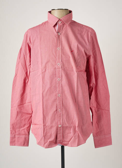 Chemise manches longues manches longues rouge DANIEL HECHTER homme