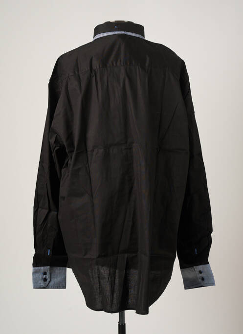 Chemise manches longues noir D555 pour homme