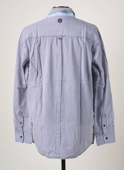 Chemise manches longues bleu D555 pour homme