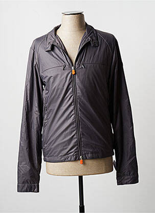 Coupe-vent poignets pressionnés sans capuche gris SAVE THE DUCK homme