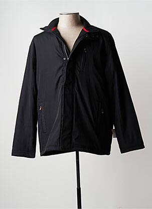 Parka finition intérieure doublure satiné sans capuche noir D555 homme