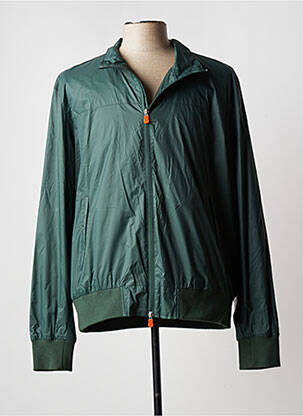 Imperméable finition intérieure doublée sans capuche vert SAVE THE DUCK homme