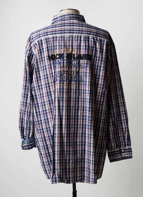 Chemise manches longues bleu GREYES pour homme