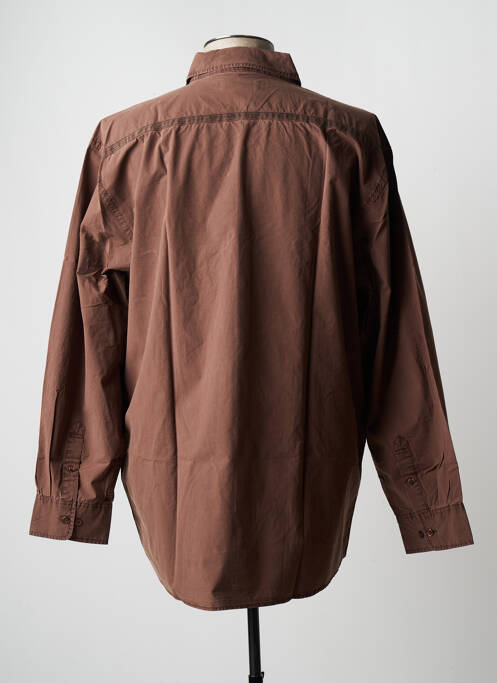 Chemise manches longues marron PIONIER pour homme