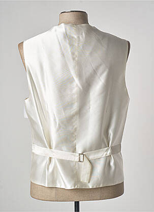 Gilet sans manche empiècements beige BM homme