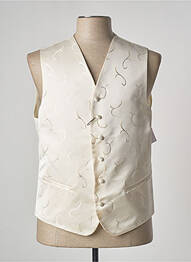 Gilet sans manche tissage satiné beige ELIOS homme