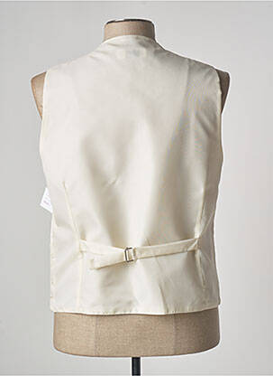 Gilet sans manche empiècements beige ELIOS homme