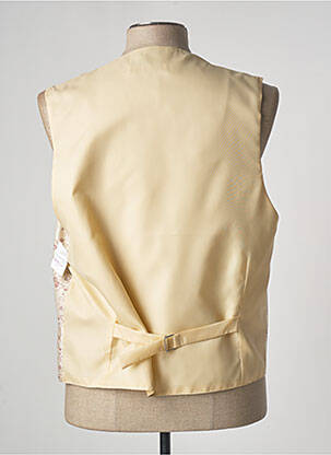 Gilet sans manche tissage satiné beige DAMAX homme