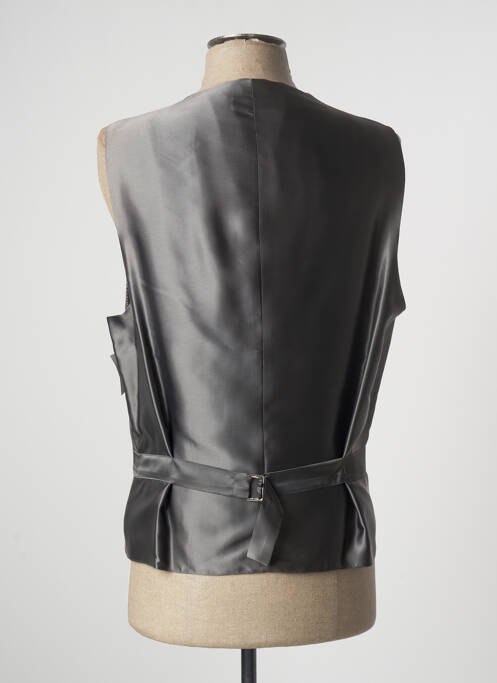 Gilet sans manche tissage satiné gris BM homme