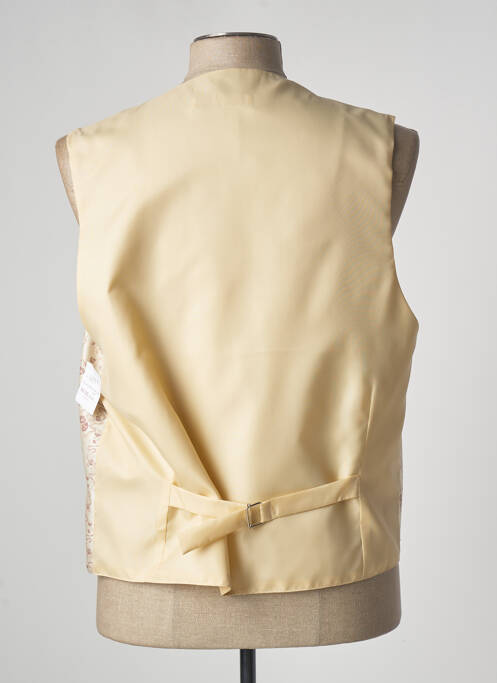 Gilet sans manche tissage satiné beige DAMAX homme