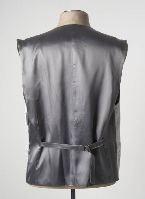 Gilet sans manche tissage satiné gris ACCESSIT homme