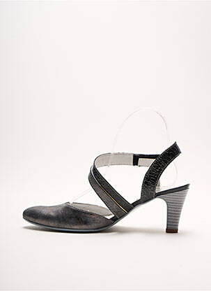 Sandales/nu pieds talon aiguille talon de 4 à 6cm gris UN TOUR EN VILLE femme