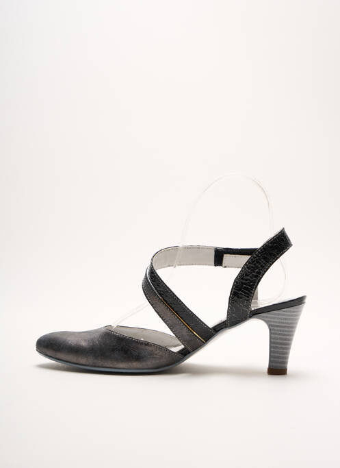 Sandales/Nu pieds gris UN TOUR EN VILLE pour femme