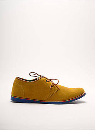 Derbies nubuck talon bas jaune KDOPA homme