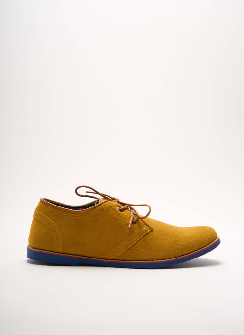 Derbies nubuck talon bas jaune KDOPA homme