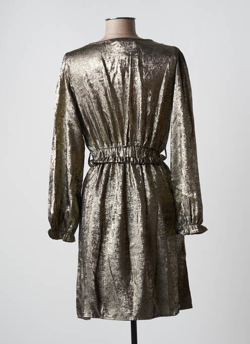 Robe mi-longue jaune CHARMING GIRL pour femme