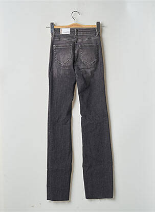 Jean coupe flare coupe droite évasée sur le bas taille haute gris ONLY femme