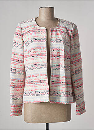 Veste casual epaulette rose WEINBERG femme