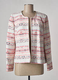 Veste casual col rond rose WEINBERG femme
