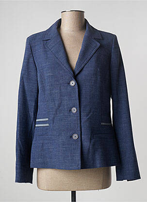 Blazer fausses poches bleu WEINBERG femme