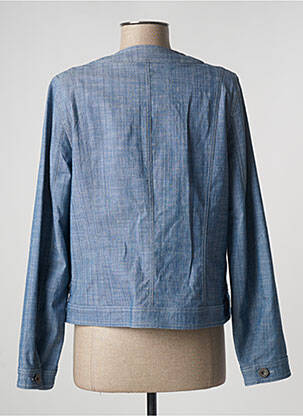 Veste casual col rond bleu PAUPORTÉ femme