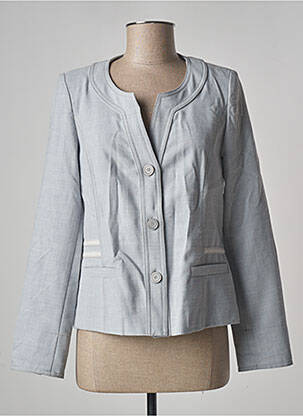 Veste casual epaulette gris WEINBERG femme