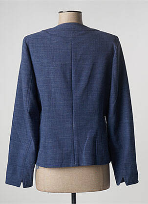 Veste casual epaulette bleu WEINBERG femme