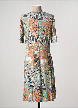 Robe longue manches courtes manches courtes orange WEINBERG femme