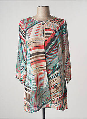 Gilet manches longues fermeture boutonnée sur le devant bleu WEINBERG femme