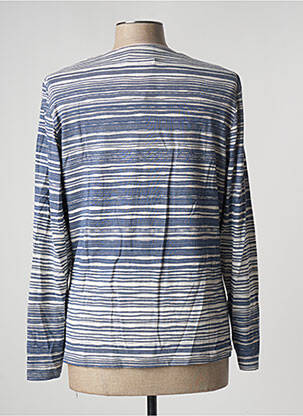 Gilet manches longues stretch bleu PAUPORTÉ femme