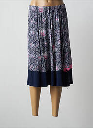 Jupe mi-longue taille normale bleu PAUPORTÉ femme