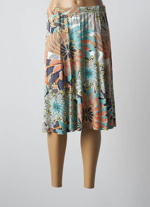 Jupe mi-longue stretch bleu PAUPORTÉ femme