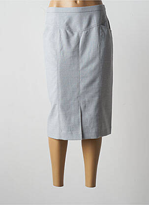 Jupe mi-longue stretch gris SOLRIEU femme
